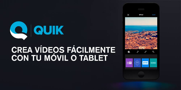 Imatge amb la frase "Crea tus videos facilmente con tu movil o tablet"