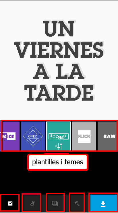 Es mostren exemples de vídeos i imatges per importar